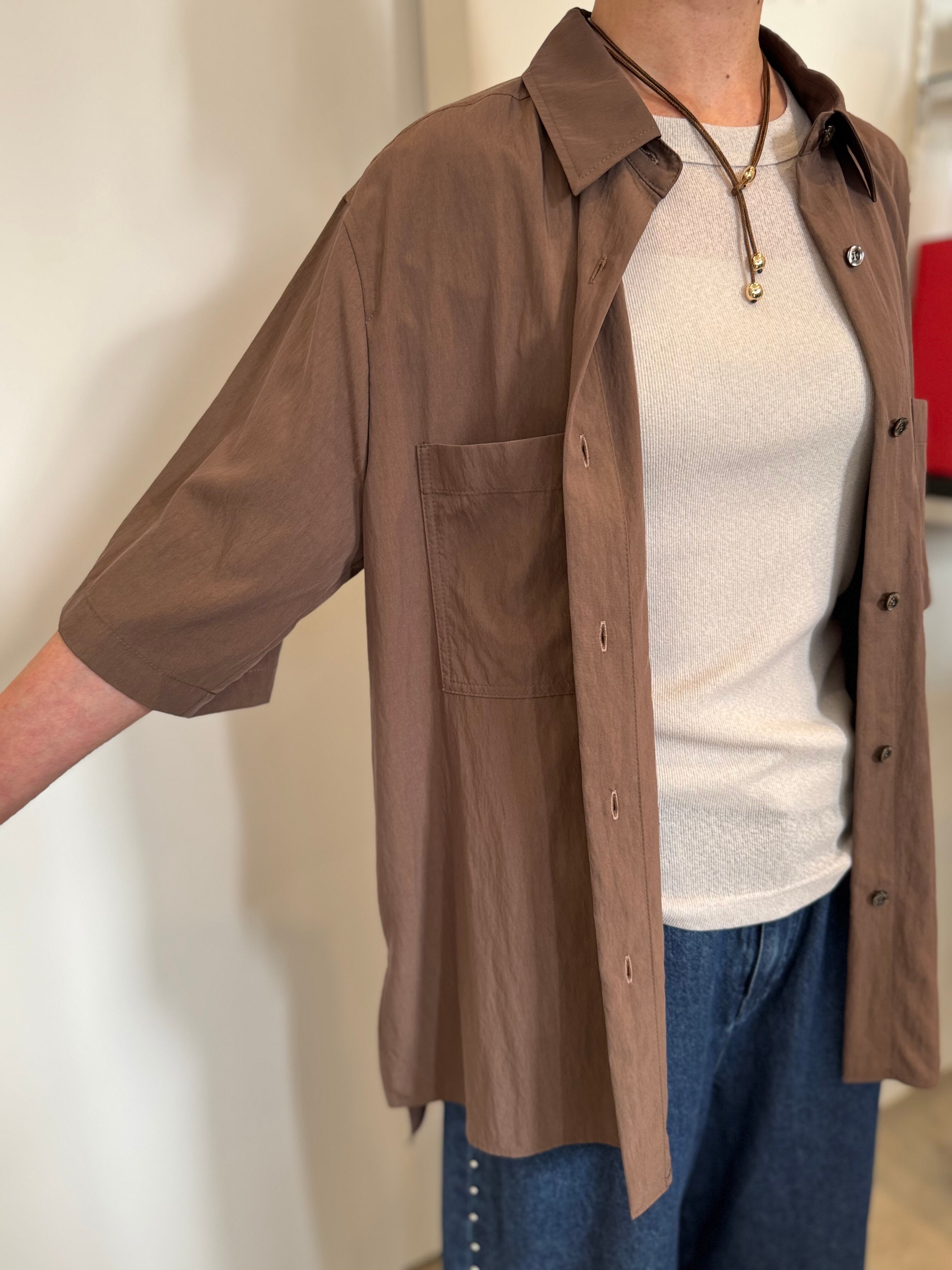 【cafune】セットアップ可 ハーフスリーブシャツ 535923