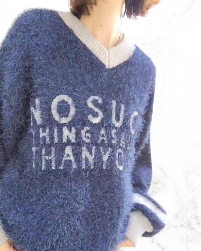 【10/22インスタライブ】ロゴ入りダンスヤーンニット　855725　ayane　アヤン　2025年5月展示会