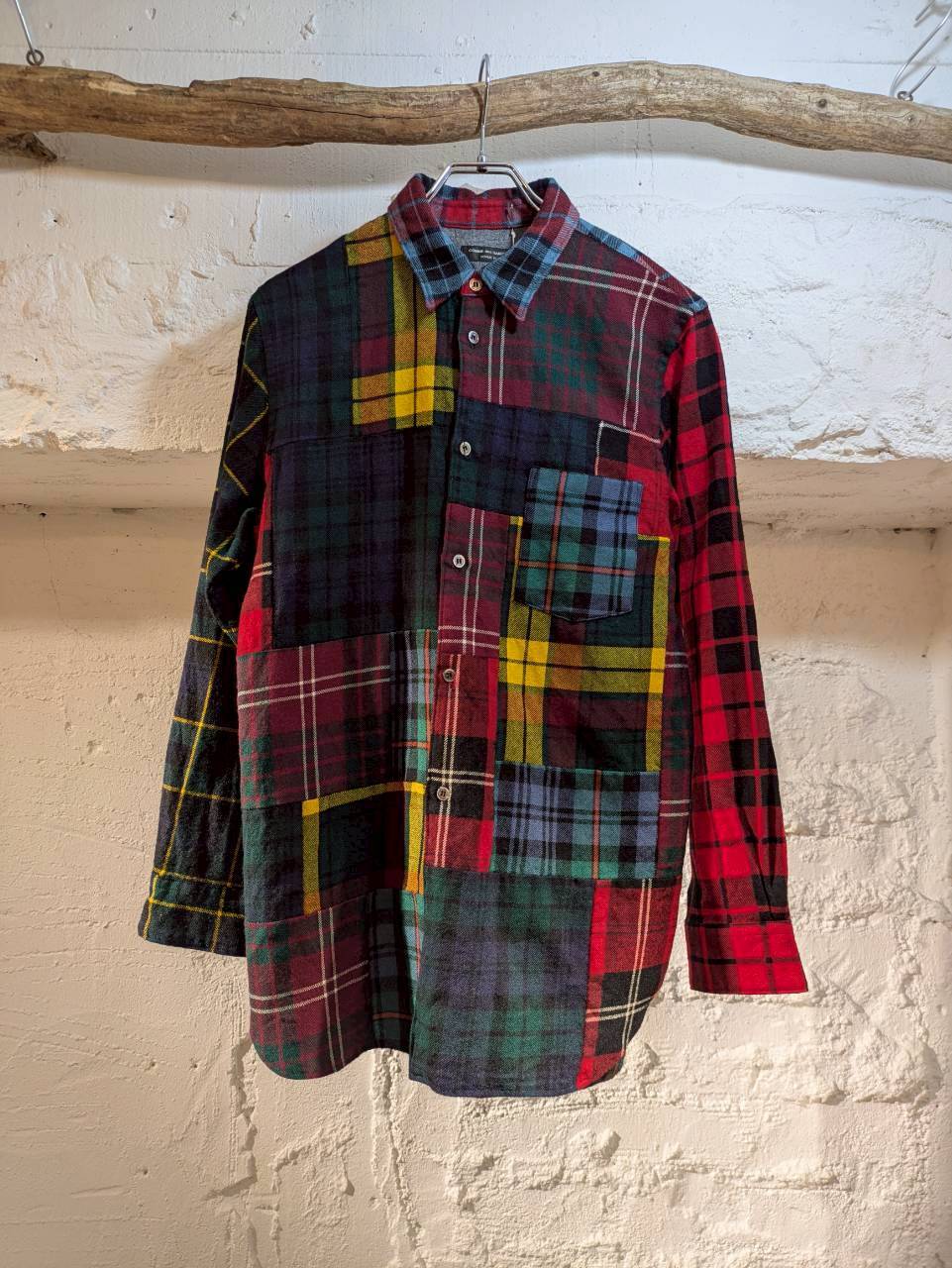 COMME des GARCONS HOMME HOMME ロンT AD2001 00s COMME des GARCONS HOMME AD2001 ”田中オム” bicolor faded