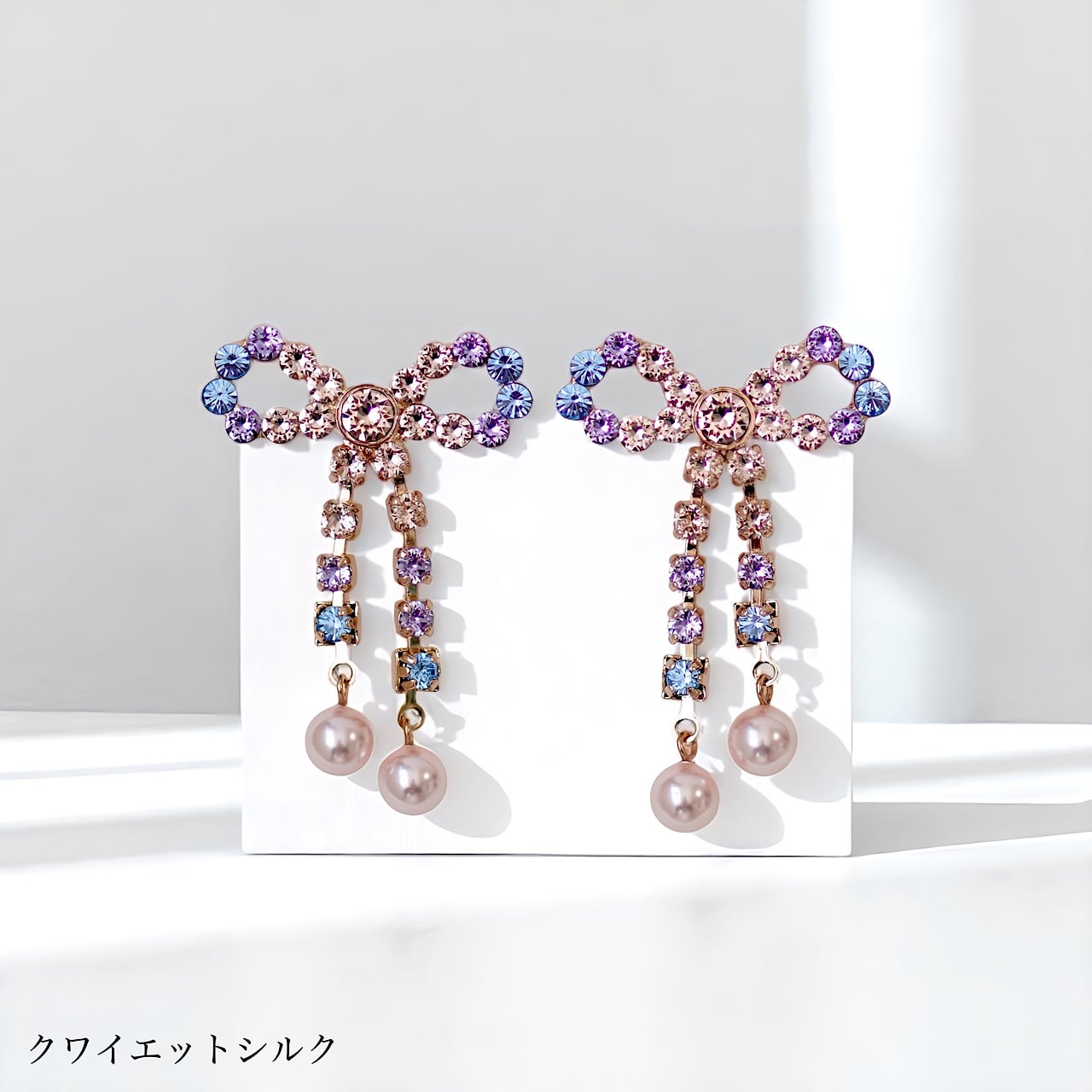 パールリボン ピアス | MAKI NUMOTO (マキ ヌモト) ｜コスチューム