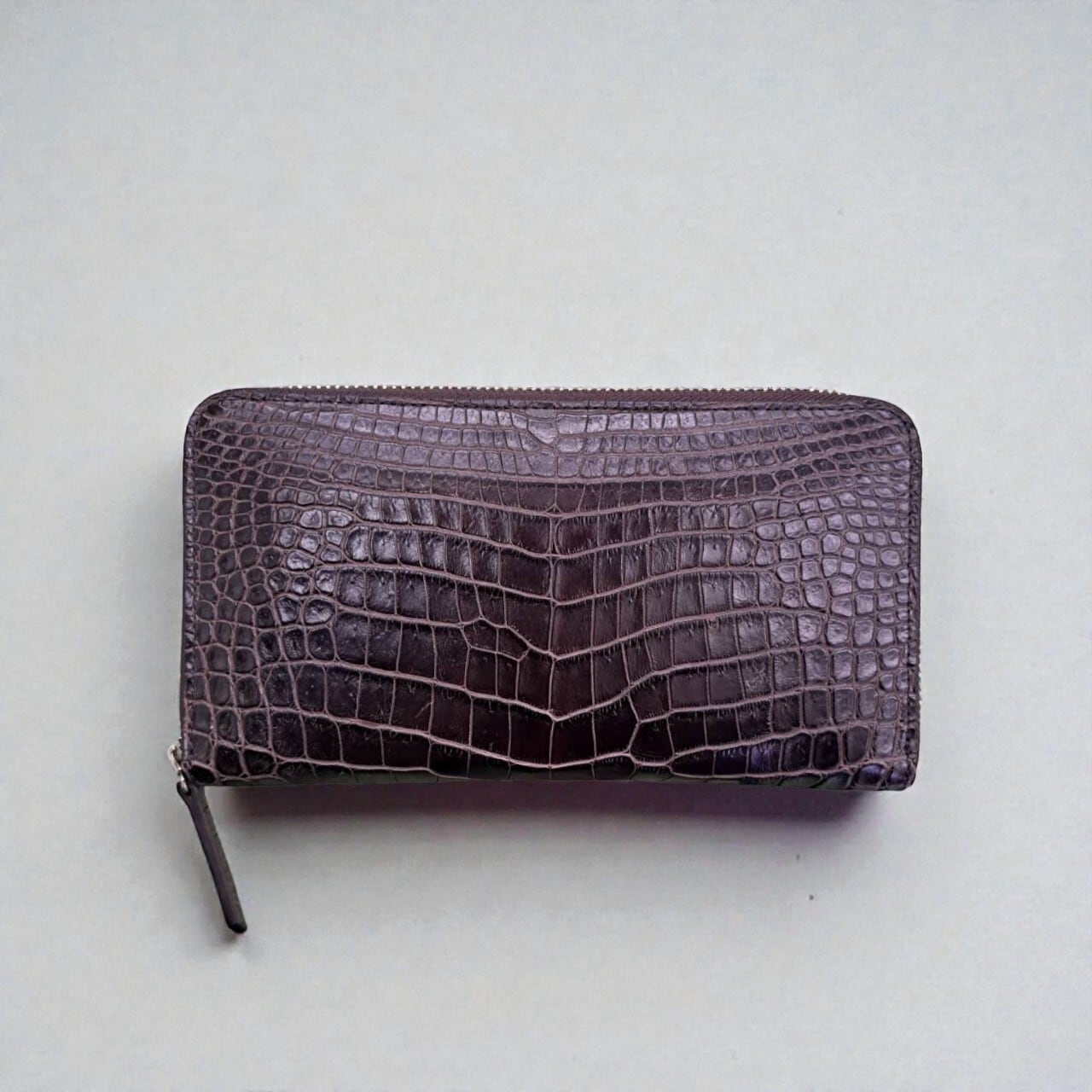 【オンライン限定】 ~ハイブリリアントクロコダイル ラウンドファスナー長財布~ ライトブラウン