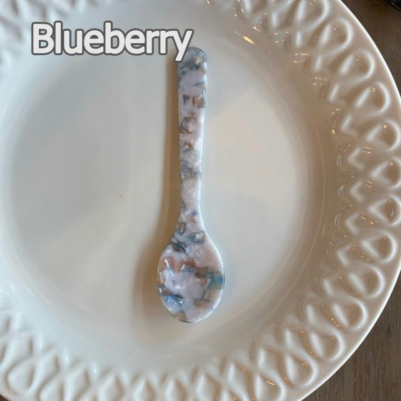 TOPANGA kitchen Colorful Retro Coffee Spoons 5 types　カラフルレトロコーヒースプーン　全5色　ホワイト　ラベンダー　ピンク　べっ甲　ブルー　メール便