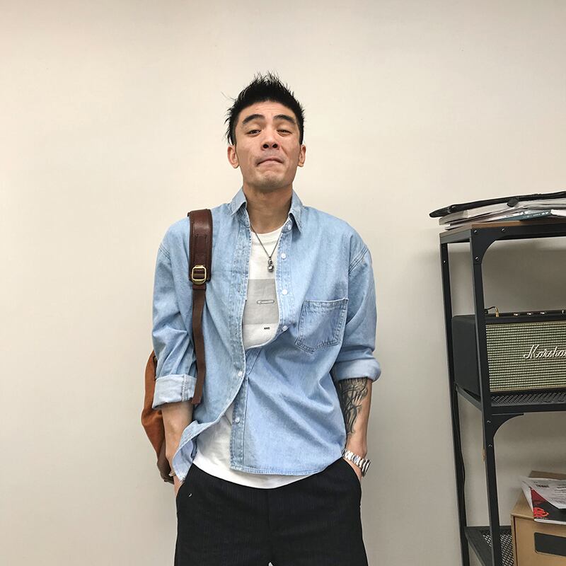 シャツ ルーズ ロング レッド ストリート スプリング 春物 Xu_Tailang58582322987