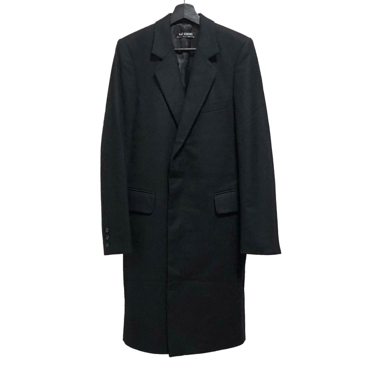 early RAF SIMONS wool chestesfield coat