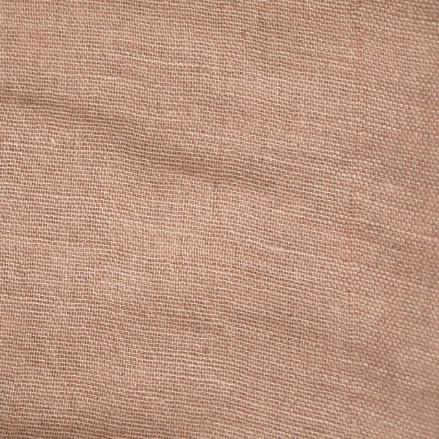 リネンコットンストール　草木染め