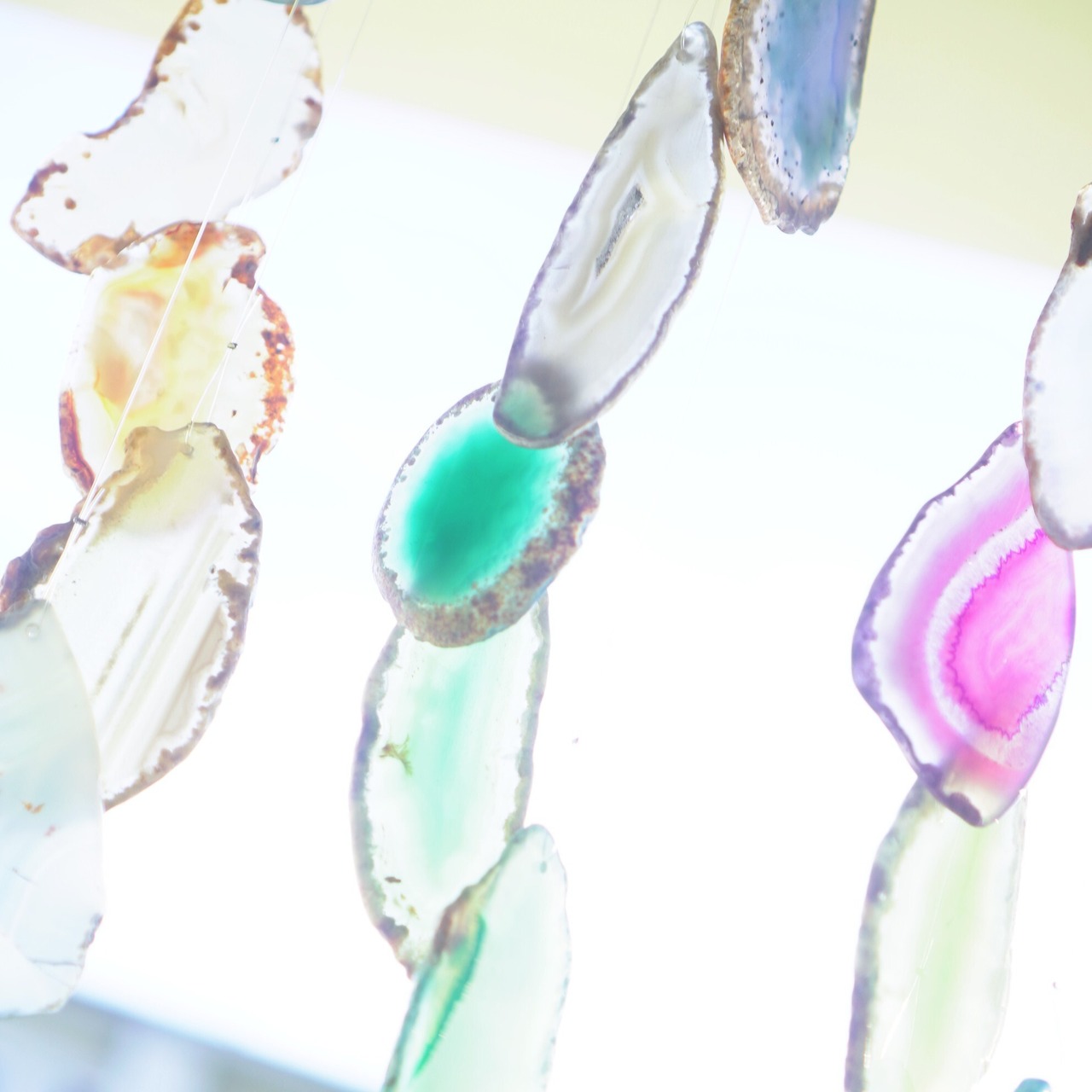 Healing Spring - アゲートヒーリングチャイム / Agate Sun Catcher Wind Chime 108