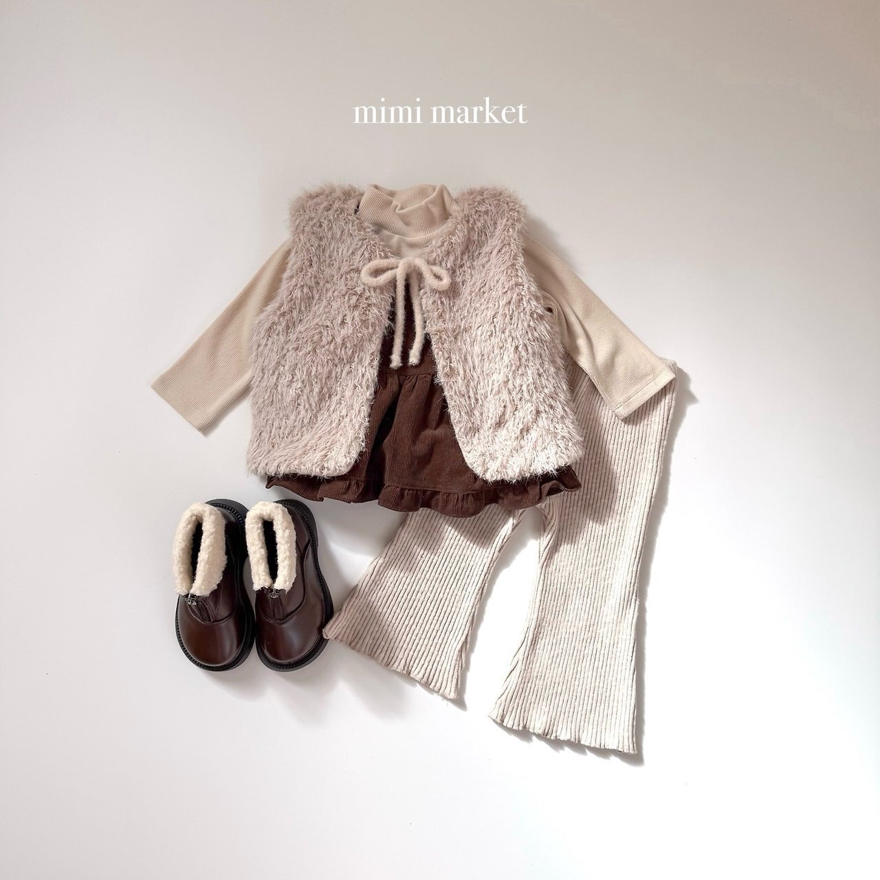 ミミマーケット / mimimarket / ニクシーベスト / 韓国子供服 / キッズ / 26winter〖取寄〗*S~L*