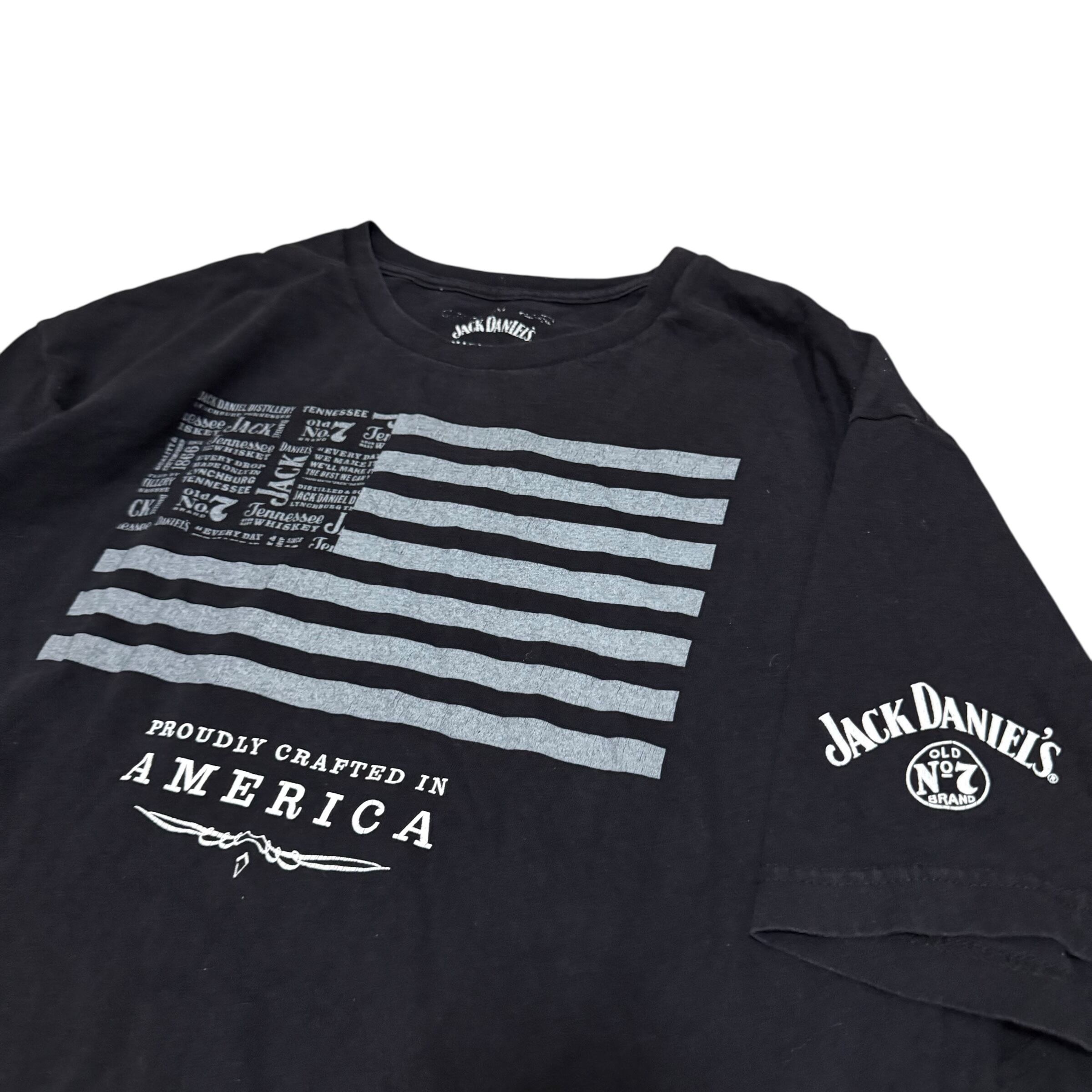 No684 日本メンズ3XL Tシャツ 着丈 75 身幅65 USA製 企業 ジャック