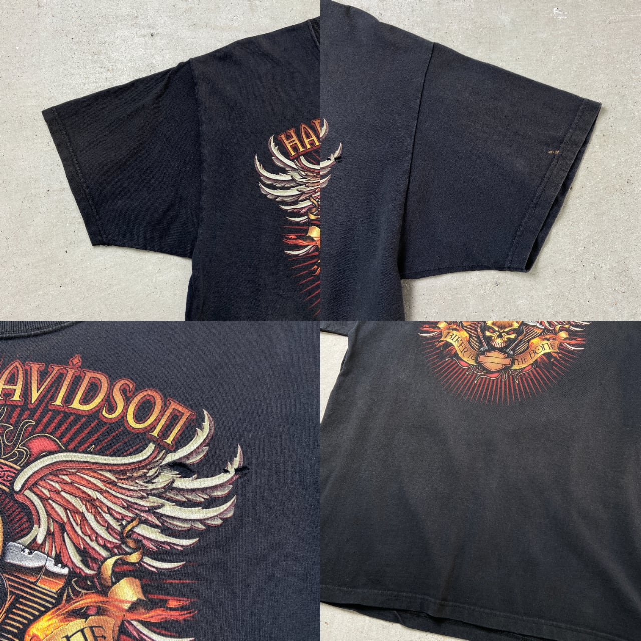 00年代 USA製 Harley-Davidson ハーレーダビッドソン 両面プリントT