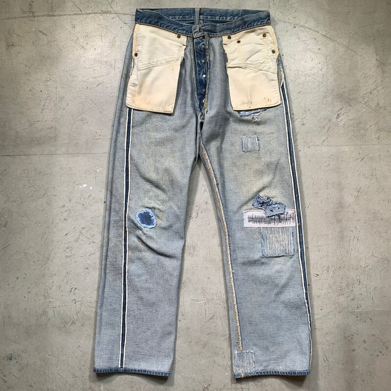 50's~ LEVI'S リーバイス 501XX デニムパンツ オリジナル 革 50's~ LEVI'S リーバイス 501XX デニムパンツ オリジナル 革