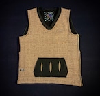 18AW  グレンチェック裏ボアツイードベスト /  Glen check tweed vest 