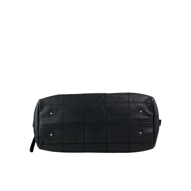 CHANEL シャネル   ハンドバッグ ブラック ロゴ キャビアスキン チョコバー ミニボストンバック vintage ヴィンテージ オールド iez78z