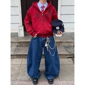 VINTAGE ストリート スプレー加工 ジップパーカー T1863