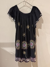 ANTIK BATIK スパンコール刺繍ファイヤーワークスチュニック