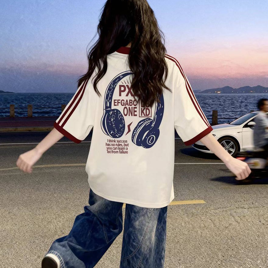 サブカル系 Y2Kファッション ストリート 半袖Tシャツ ジェンダーレス