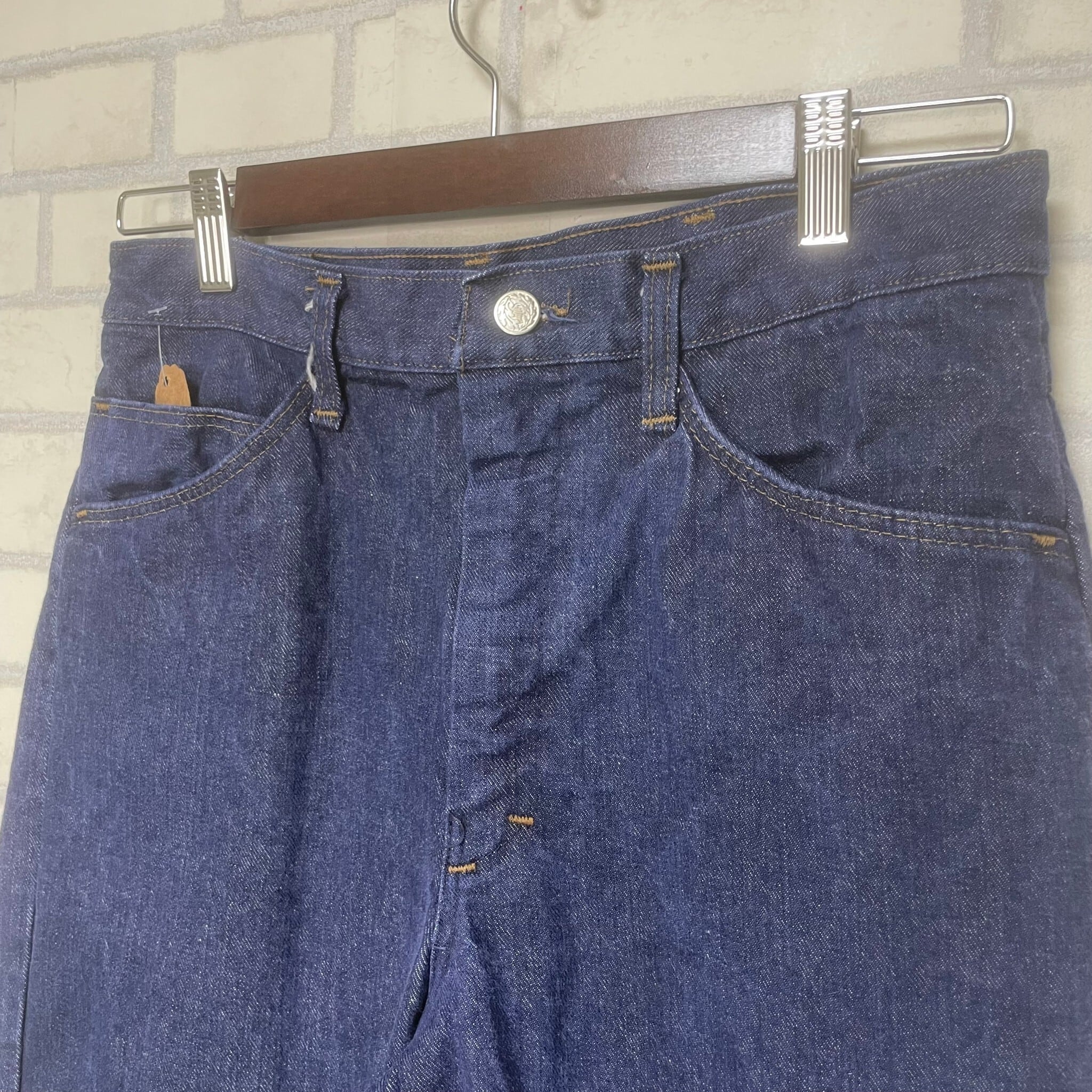W30×L30#裾上げ済み】BVD デニムパンツ 革パッチ | 古着屋OLDGREEN