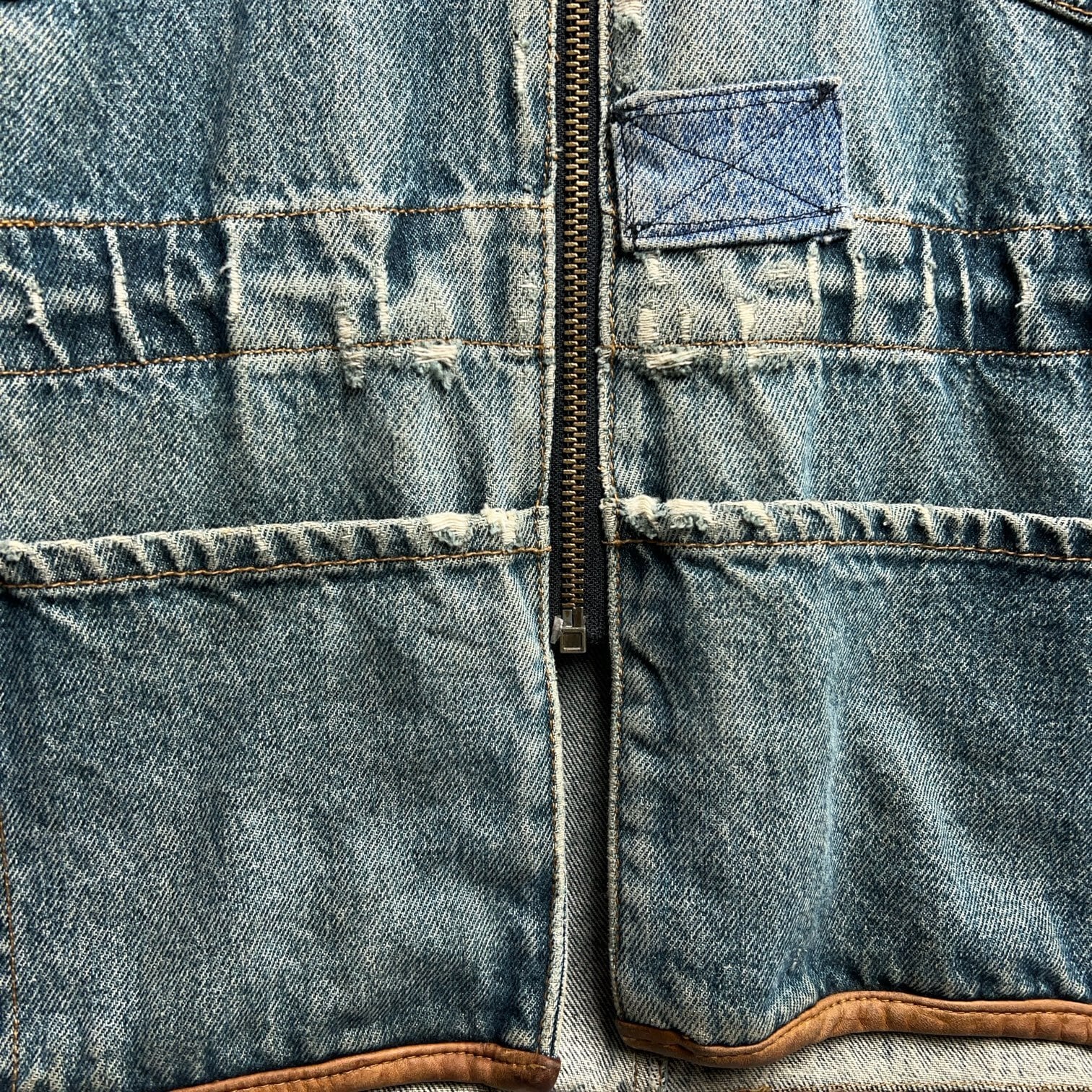 80's~90's Eddie Bauer Denim×Leather Jacket 80年代 90年代 エディ
