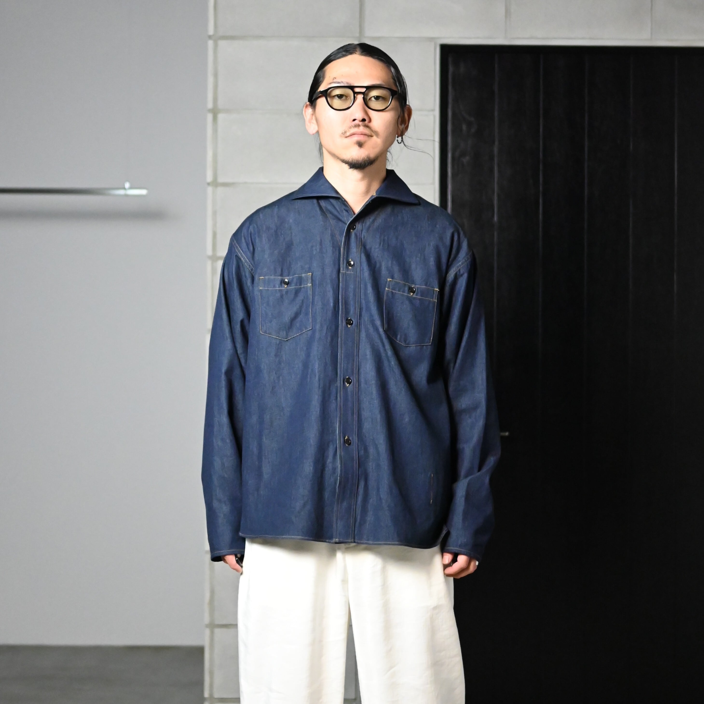 【よう】oldjoe&co. オールドジョー リネンカバーオール OLD JOE(オールドジョー) CAMP COLLAR MARINE SHIRTS (Long-Sleeve