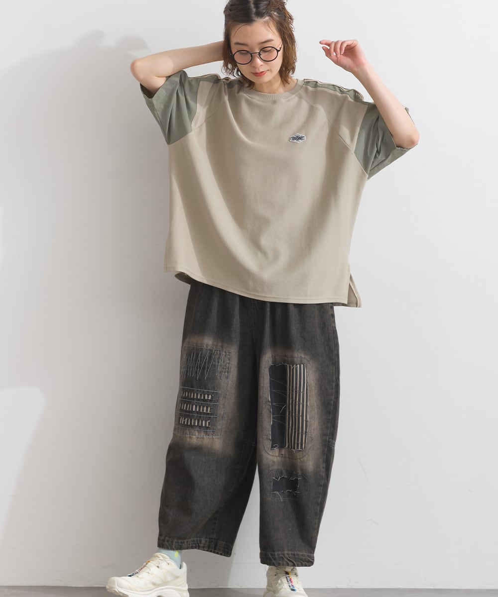 K262056 シルケットツイルライントラックプルオーバー / Mercerized