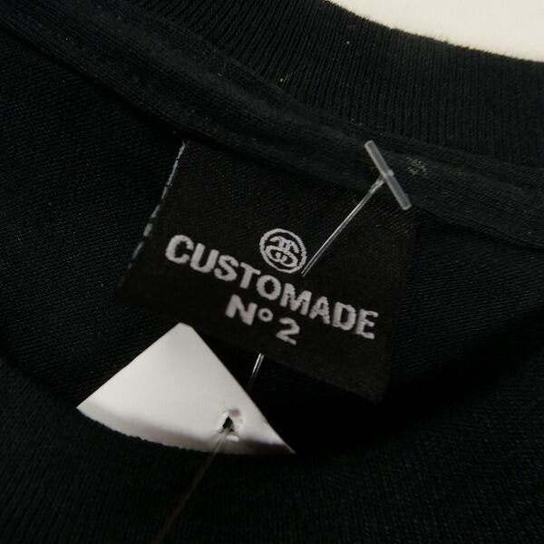 Size【M】 STUSSY ステューシー CUSTOMADE Dropped Skull Tee Black T