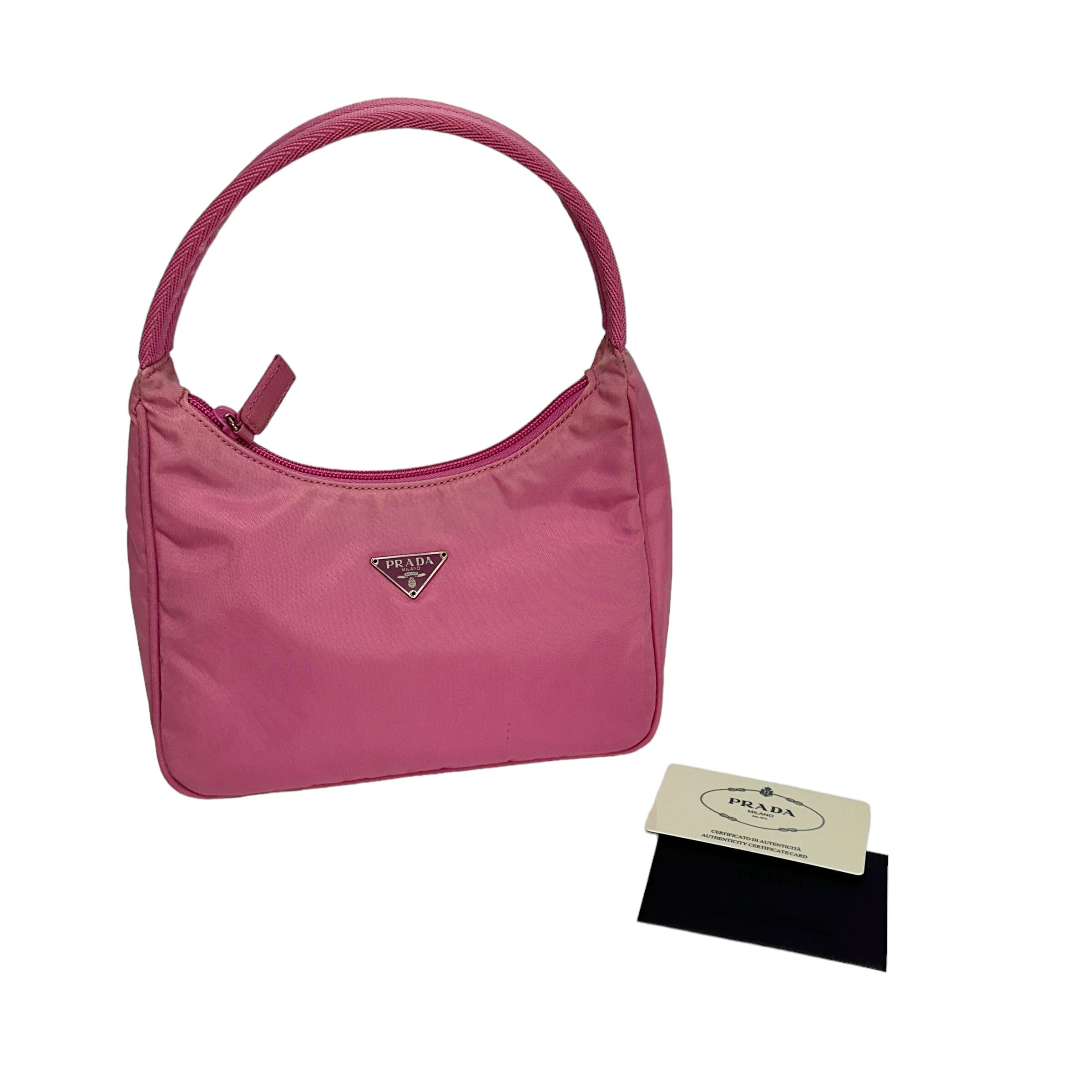 PRADA プラダ ナイロン ワンショルダーバッグ ピンク 12340-202312 | rean