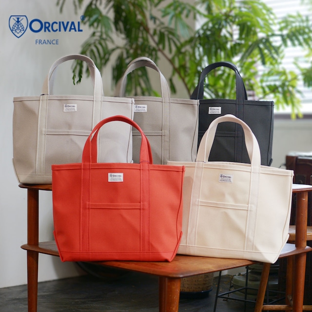 ORCIVAL[オーチバル・オーシバル] CANVAS TOTE BAG MEDIUM-SOLID- [OR-H0284KWC-S] キャンバストートバッグ ミディアム・Mサイズ・大きめトート・ラージトート A4サイズもOK・エコバッグ・ショッピングバッグ・MEN'S / LADY'S [2024SS]