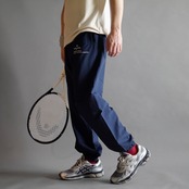 Slogan.コットンライクナイロンパンツ_ネイビー