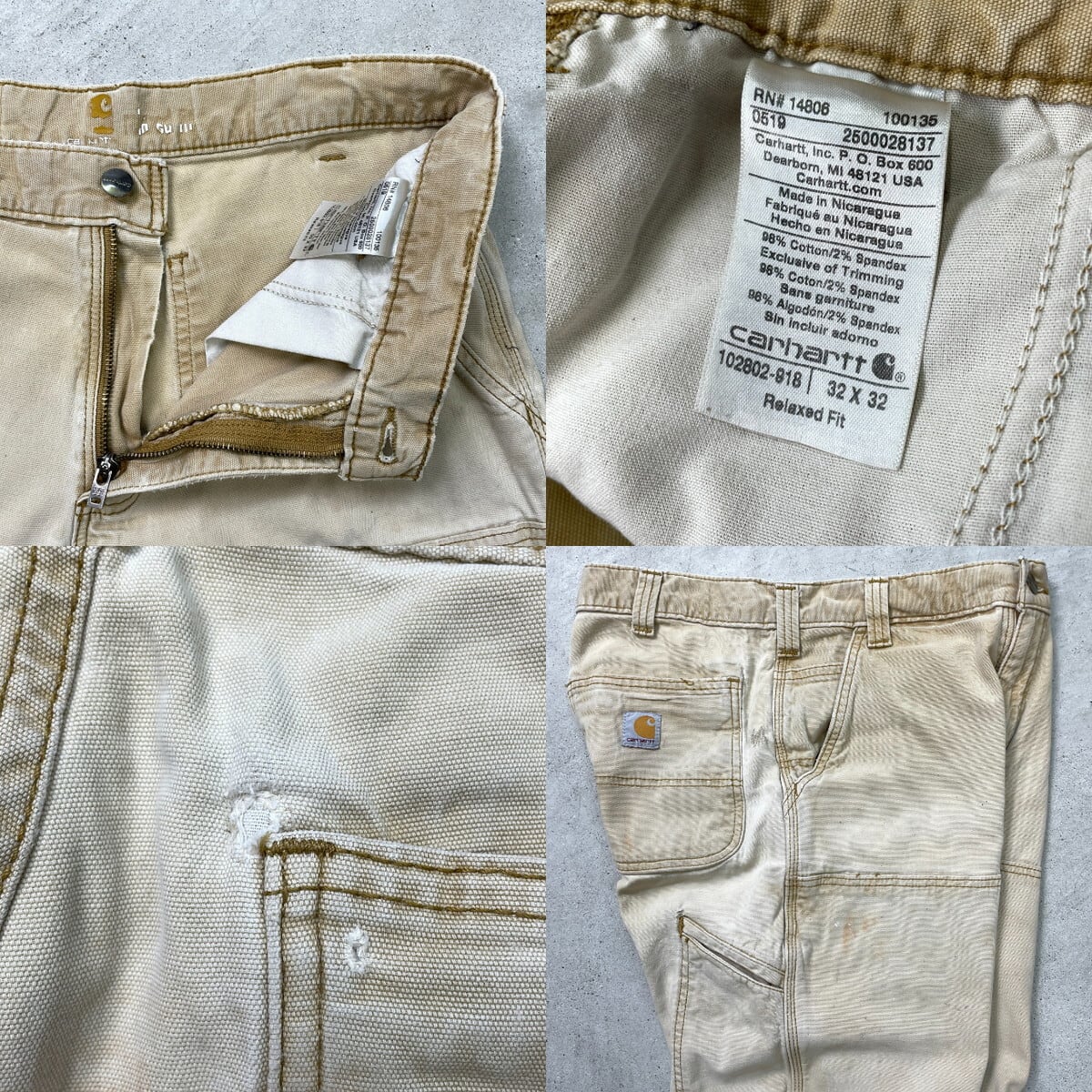 Carhartt カーハート ダブルニー ダック ペインターパンツ メンズW32