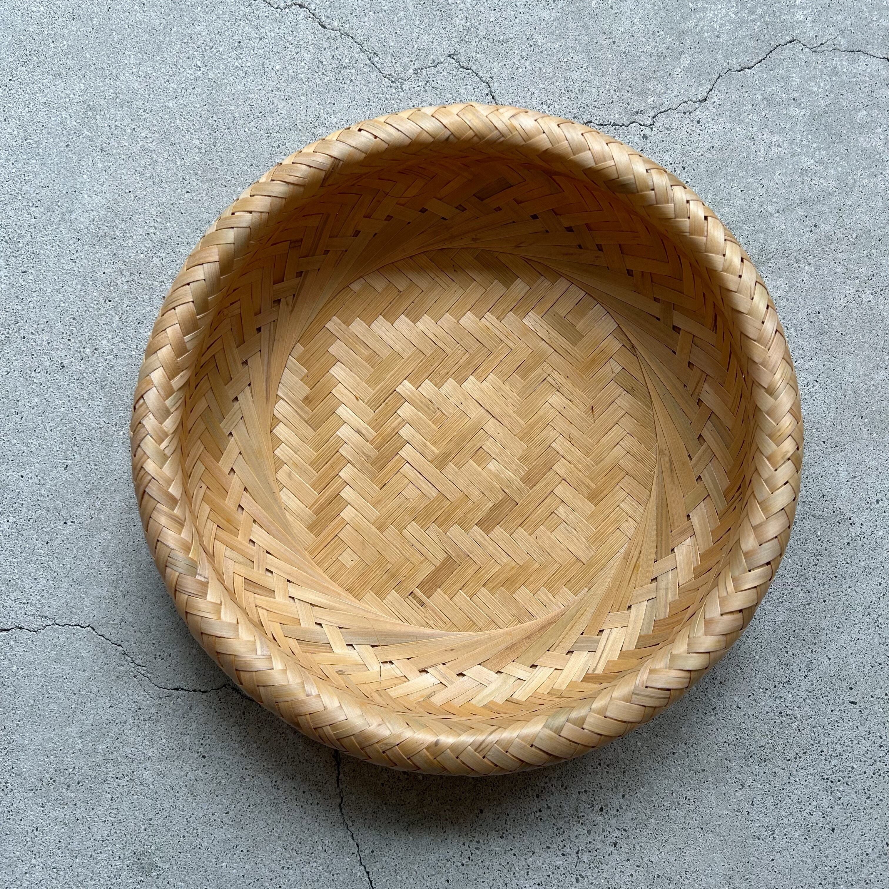 台湾製 蓋付きの丸いかご(小) | tsuyukusa store