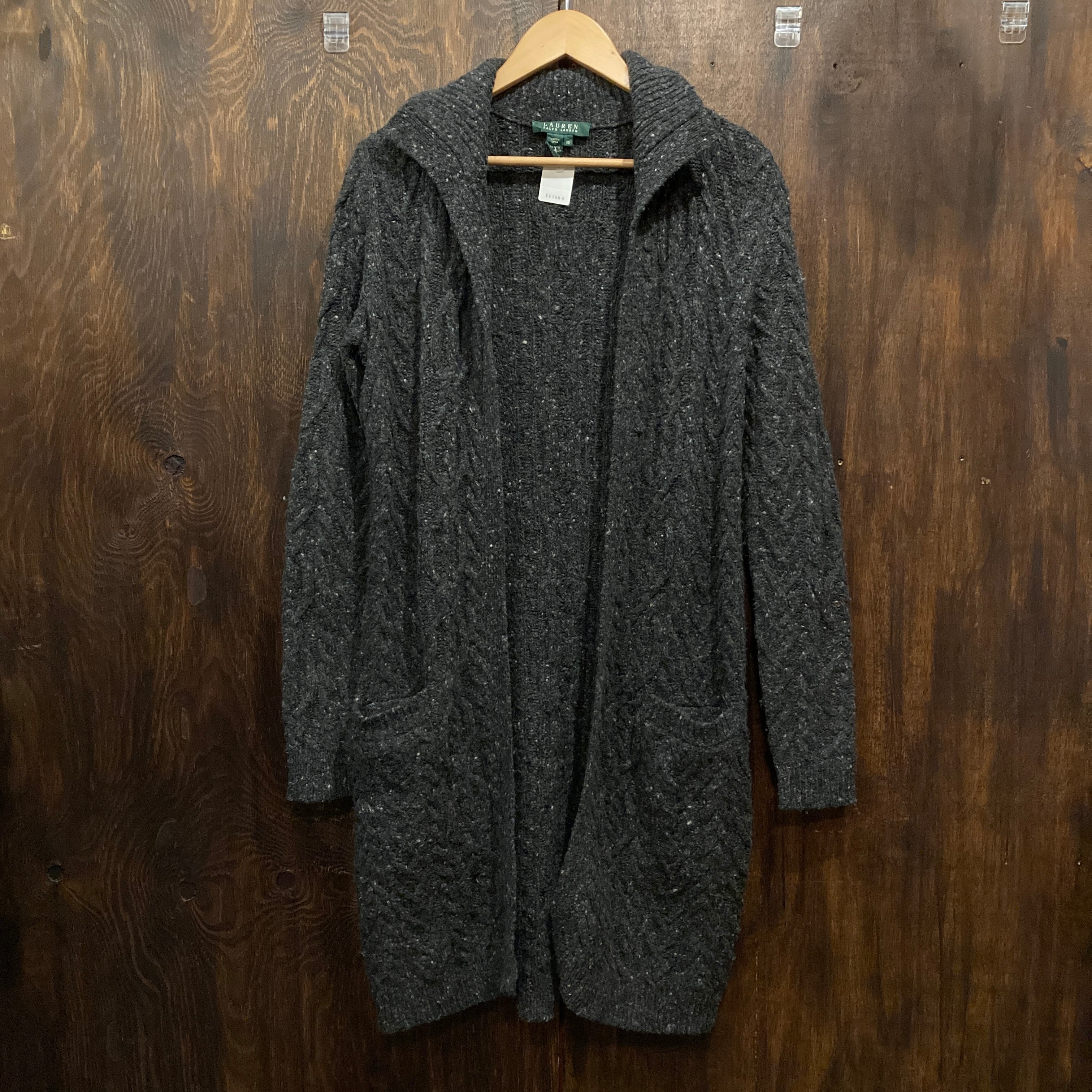 Lauren Ralph Lauren ケーブルニット ロングカーディガン XS Lauren Ralph Lauren ケーブルニット ロングカーディガン XS ラルフ