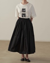 Gather flare Skirt　N1101