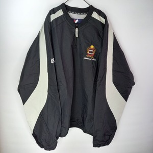 マジェスティック　ナイロンプルオーバー　ブラック　刺繍　OHIO　L