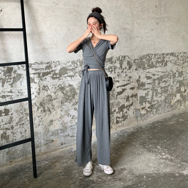 リラックスコーデ ワントーン セットアップ おうちコーデ おうちファッション ラップtシャツ ワイドパンツ ショート丈トップス ゆったり シンプル リラックス 韓国 オルチャン 韓国ファッション 新作 春夏 春 夏 Om 495 Musubi Me 韓国 オルチャン レディース リラックスコーデ ワントーン セットアップ おうちコーデ おうちファッション ラップtシャツ ワイドパンツ ショート丈トップス ゆったり シンプル リラックス 韓国 オルチャン 韓国ファッション 新作 春夏 春 夏 Om 495 Musubi Me 韓国 オルチャン レディース