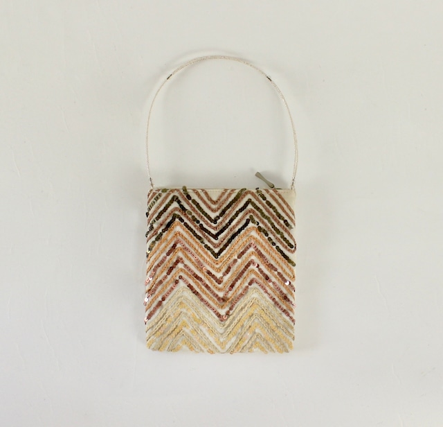 used natural spangles clutch