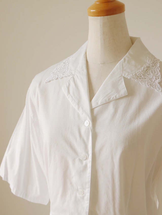 TOGETHER embroidery lace detail shirts