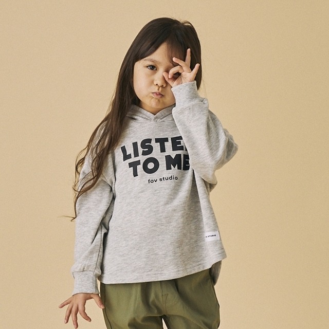 fov Listen to me Sweatshirt【90-160cm】Grey