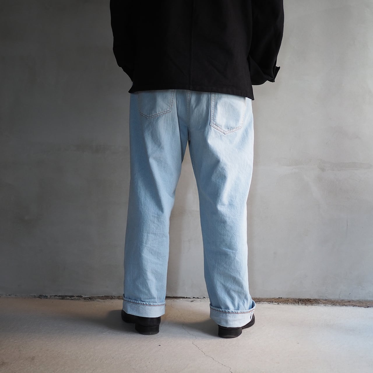 YOKO SAKAMOTO / DENIM 5P EASY PANTS BLEACH INDIGO | 洋服と工芸 omitsu