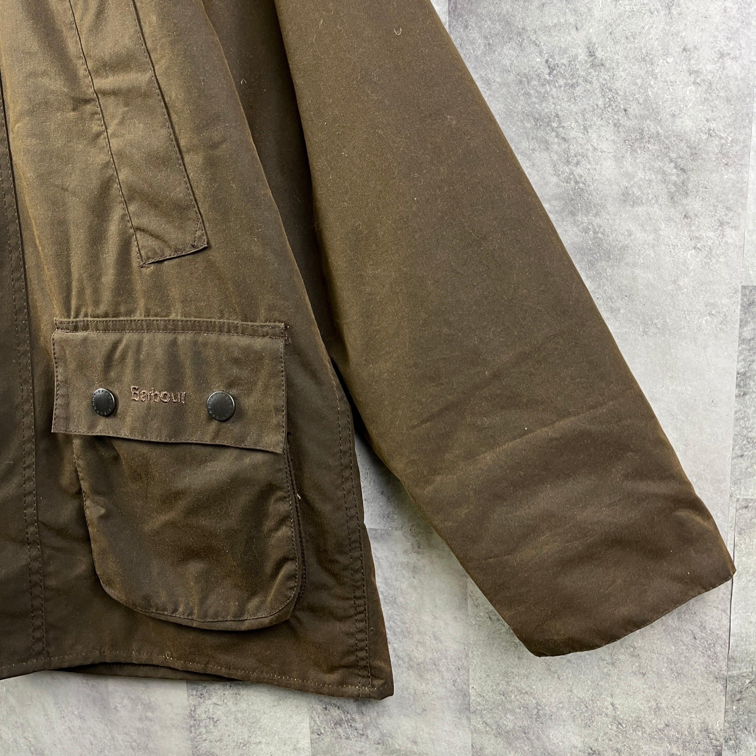 英国製 Barbour バブアー オイルドジャケット Bedale ブラウン 34