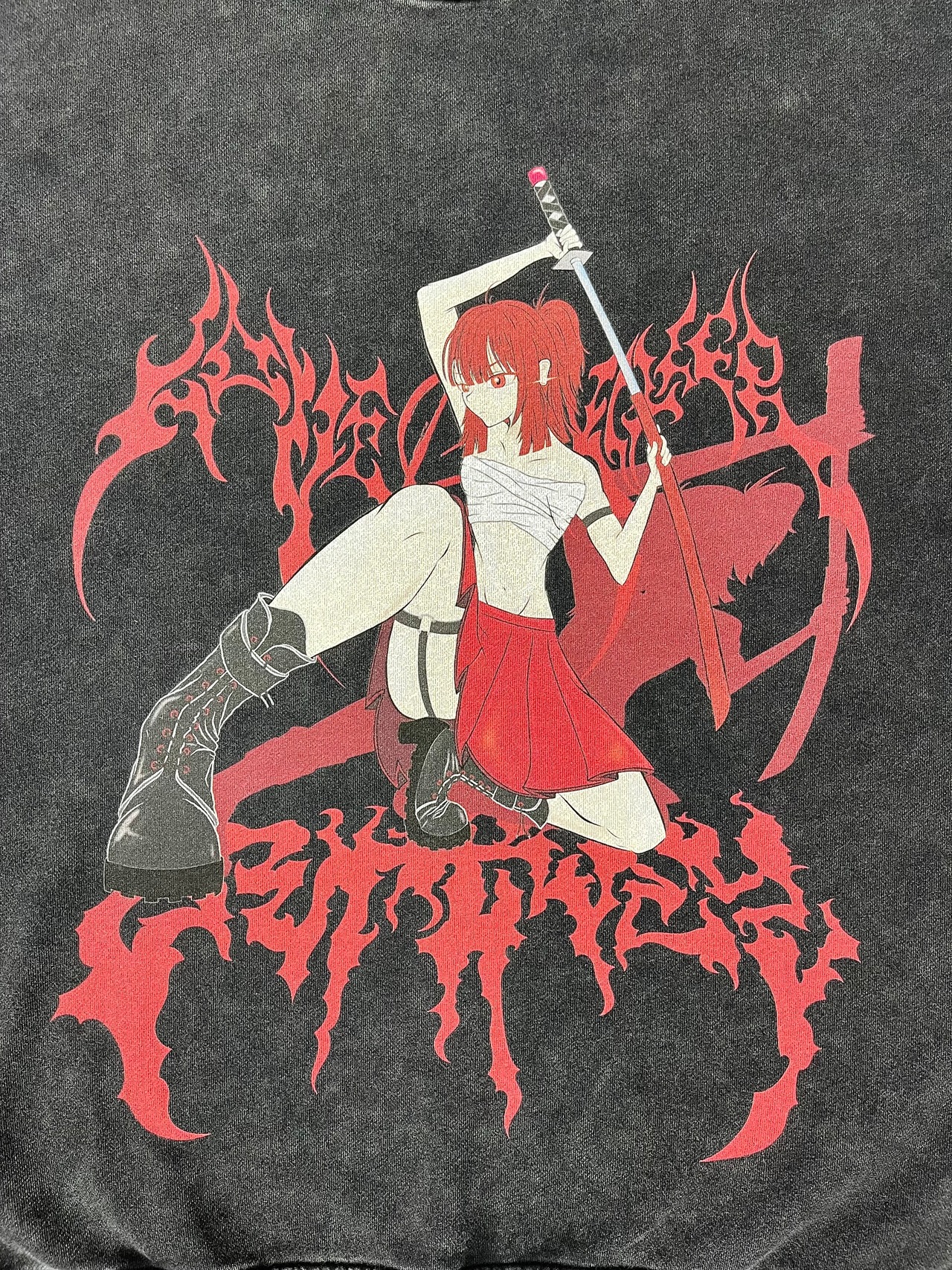 【LOVE KILLER】Red girl Graphic logo sweat by ruptivey
