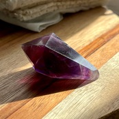 特徴のある模様をもつドリームアメジスト3*シェブロンアメジスト*ワンド形*紫水晶*天然石インテリア*置き物