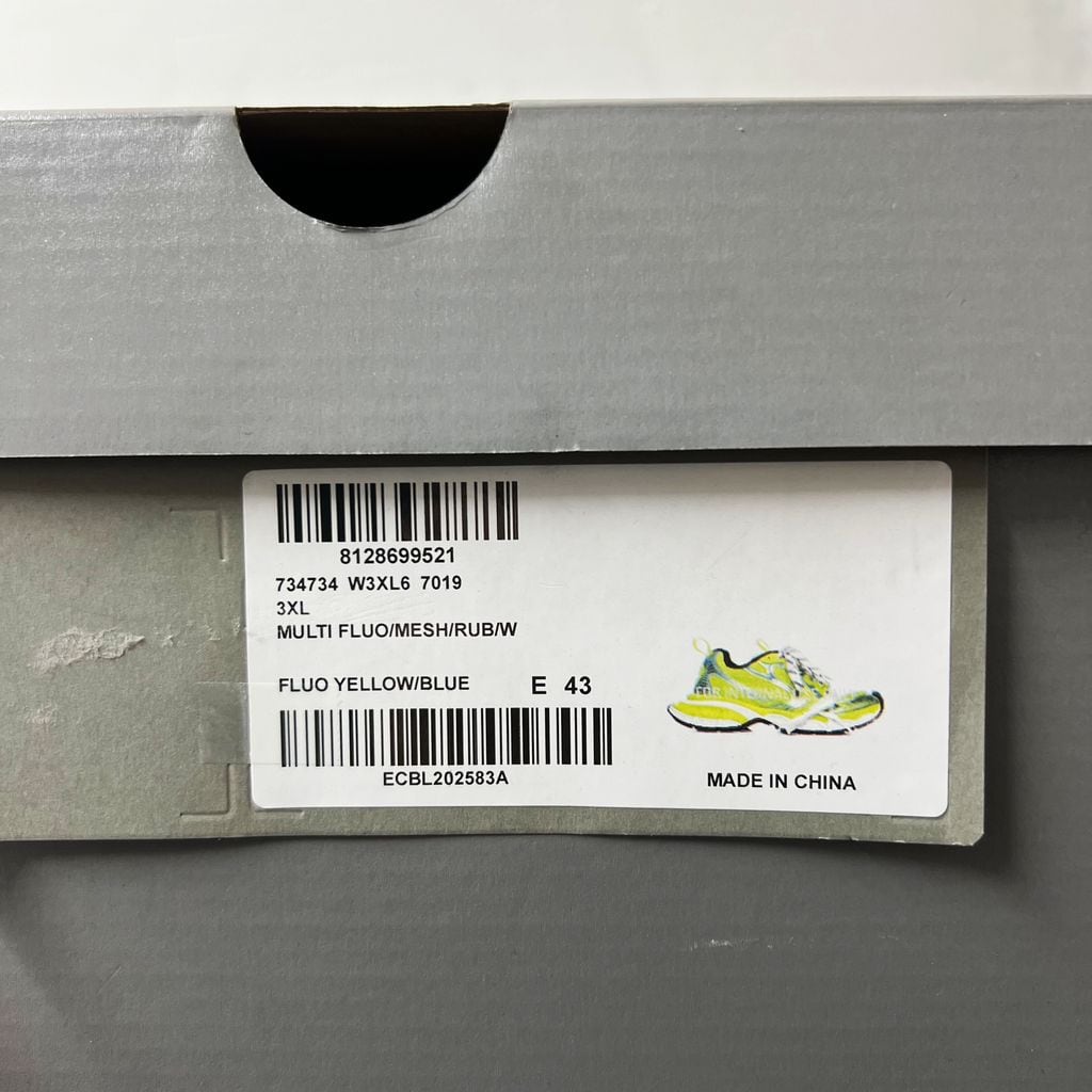 BALENCIAGA バレンシアガ 3XL Sneakers in Fluo Yellow スニーカー