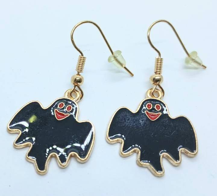 ゴースト 幽霊 オバケ モンスター ブラック ピアス 両耳用 ストリート ゴースト 幽霊 オバケ モンスター ブラック ピアス 両耳用 ストリート