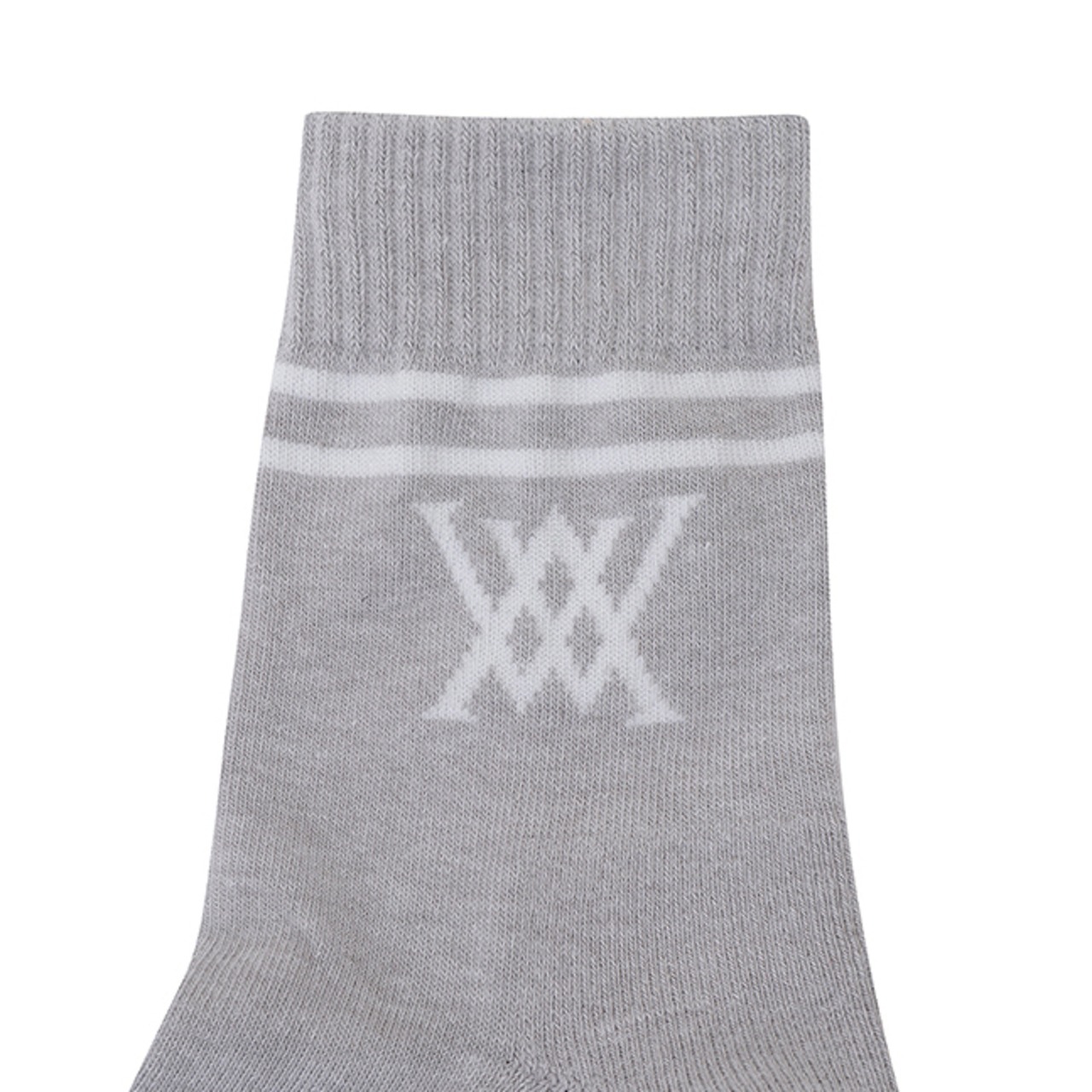 ANEW DOUBLE STRIPE LONG SOCKS [サイズ: F (AGCWMSC02MGF)] [カラー: MELLANGE GREY]