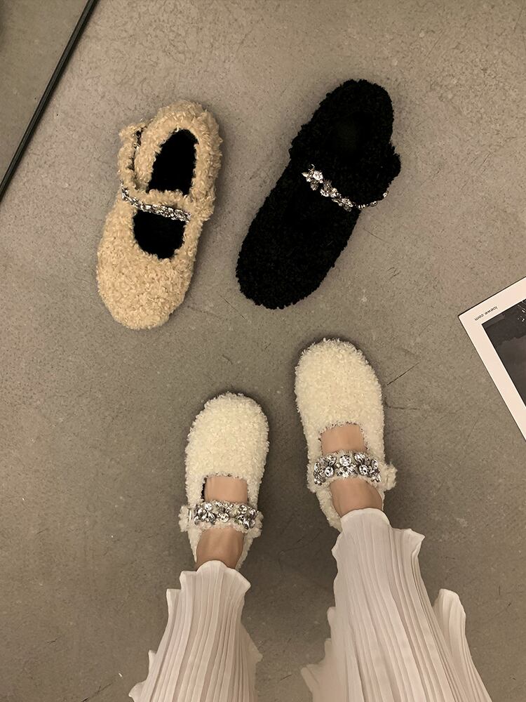 オータムスウェードブラック 靴 シューズ 秋物 ラウンドトー 部族の婦人靴11472207114