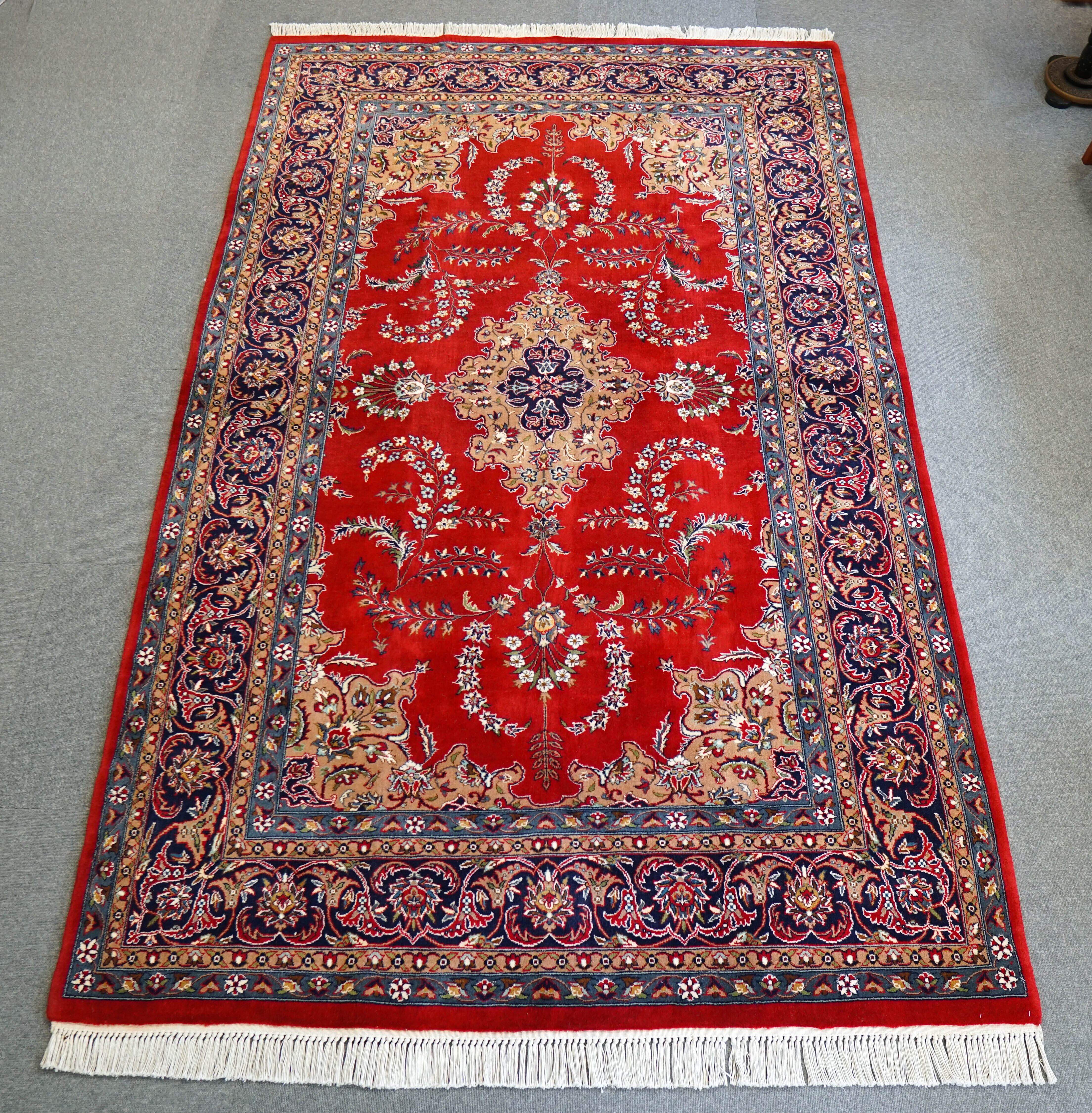 106×53cm アフガン手織り絨毯 カールモハメディ ペルシャ絨毯