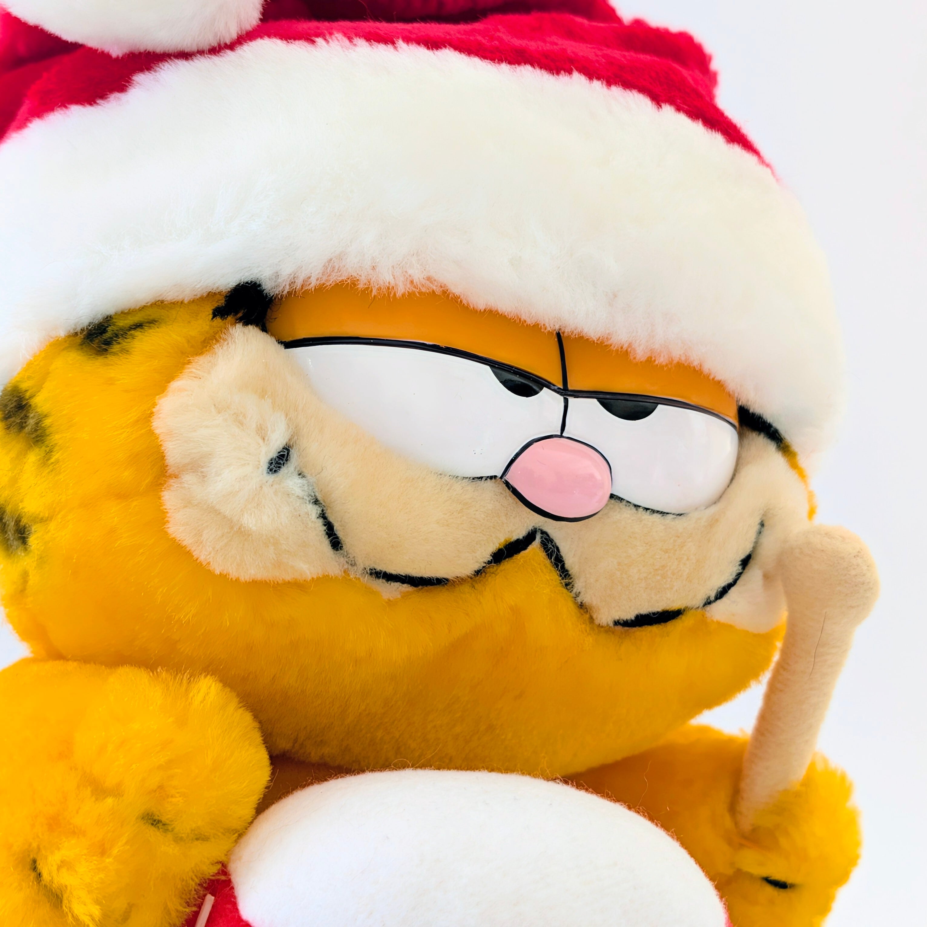 ☆ VINTAGE 1988 ☆【 Garfield ( ガーフィールド ) 】『 Garfield HAPPY HOLIDAYS DRUMMER ガーフィールド ハッピーホリデー ドラマー』ガーフィールド10周年記念限定 / ぬいぐるみ / プラッシュ / plush / 1980年代年製 〚アメリカン雑貨 アメトイ〛