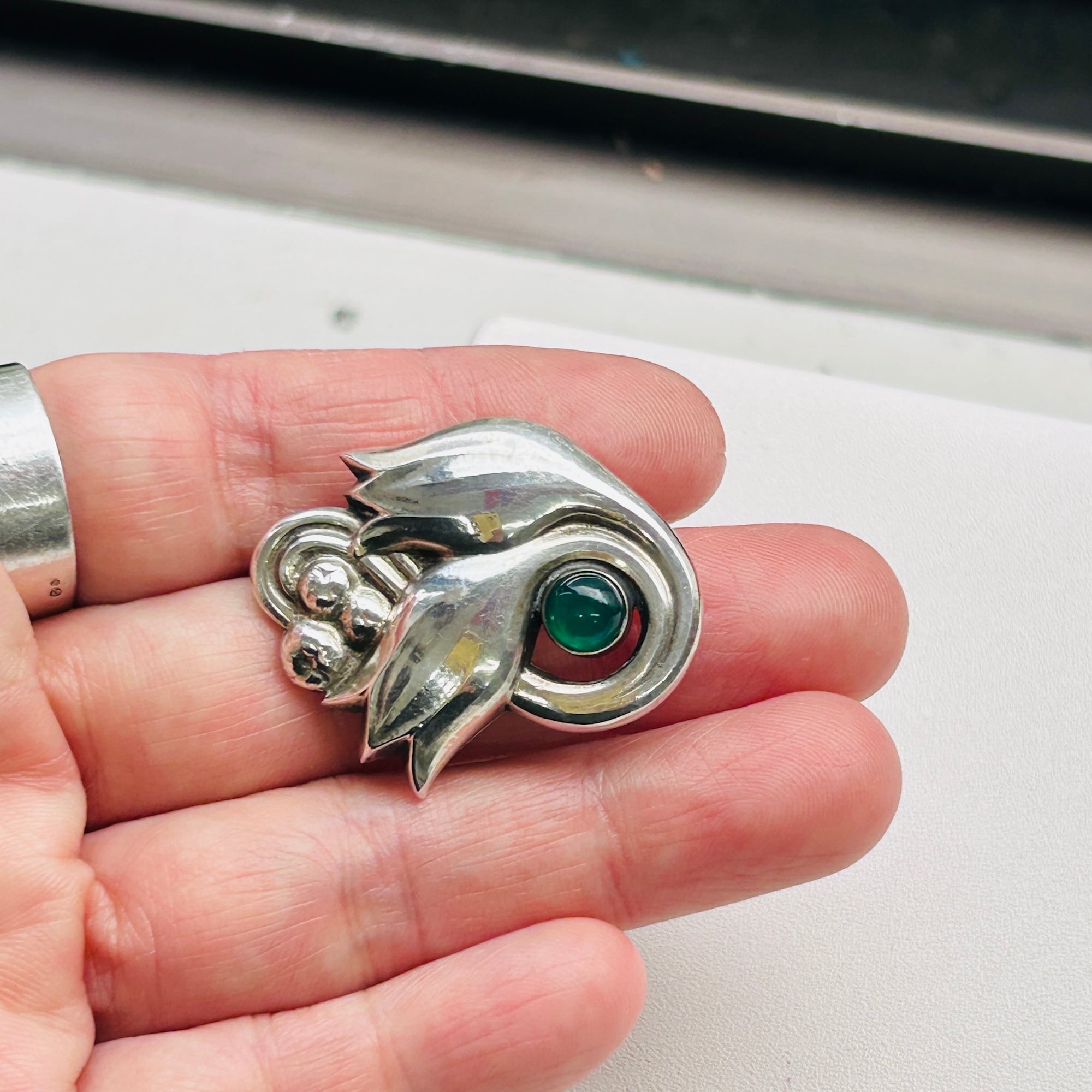 50s Georg Jensen チューリップブローチ | Milo Antiques & Vintage