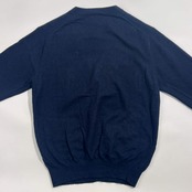 カシミヤ100% Prestante プレスタンテ Vネック ニット カーディガン LL/ネイビー メンズ