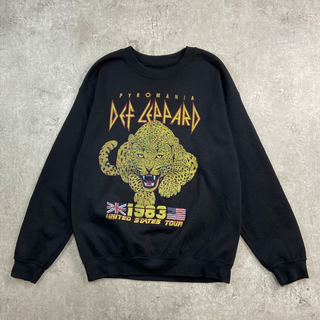 DEF LEPPARD デフレパード バンドプリント スウェットシャツ メンズM
