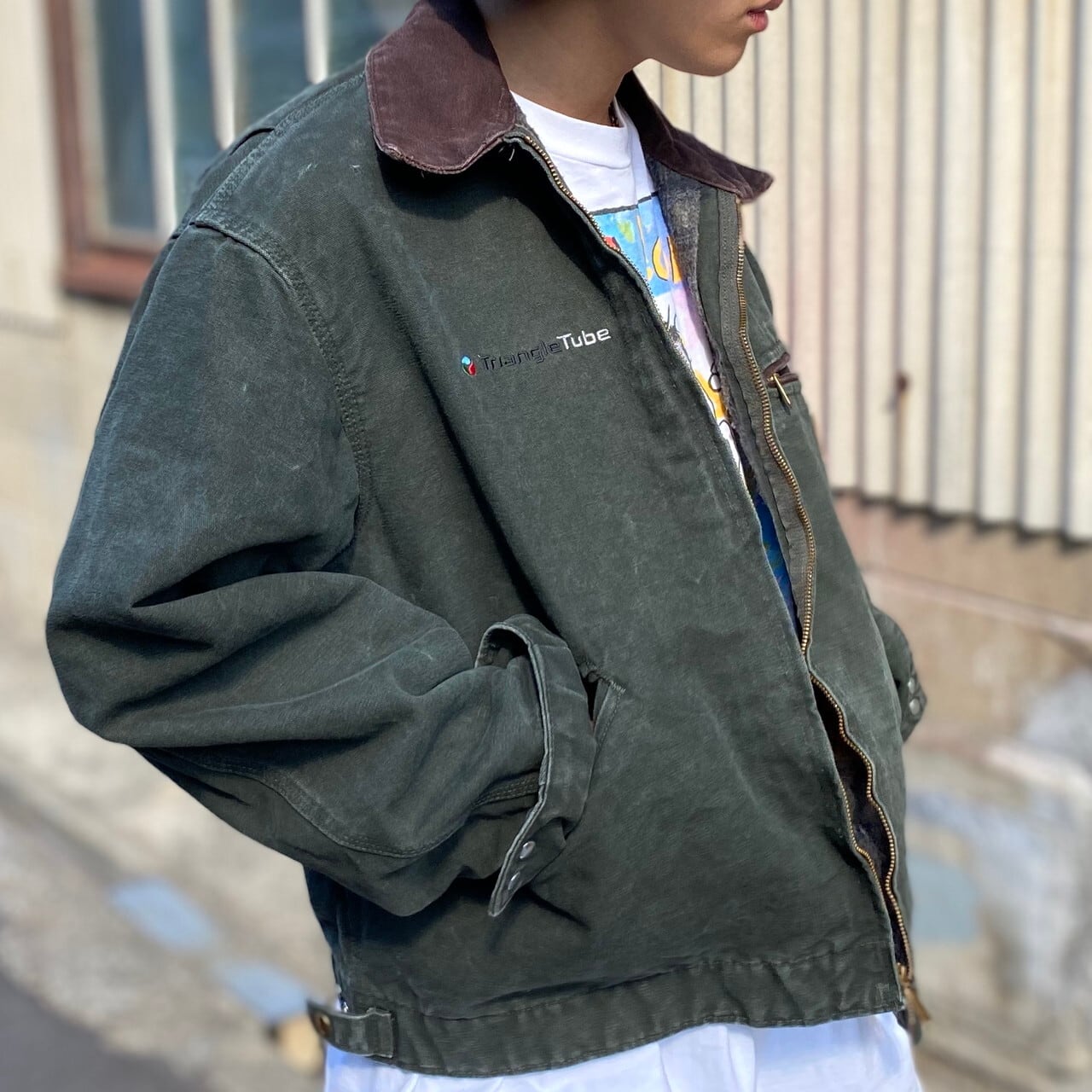 Carhartt カーハート デトロイトジャケット ワークジャケット 企業ロゴ 